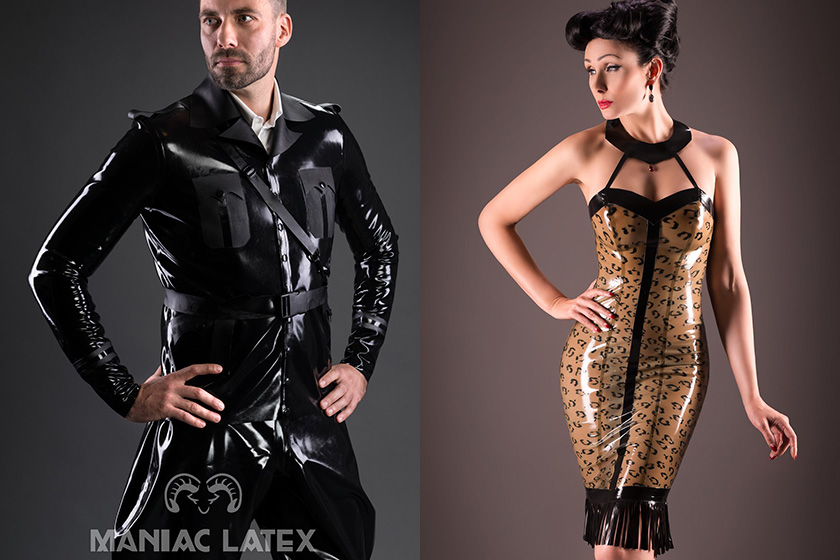 Berlin’s Maniac Latex, which specialises in men’s styles, will show men’s and women’s latex at the Fair