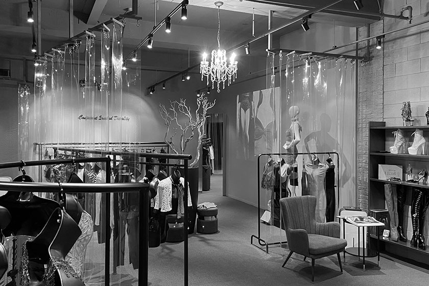 The elegant interior, below, of the O Boutique Seoul store, which is located in the Korean capital’s Gangnam district
