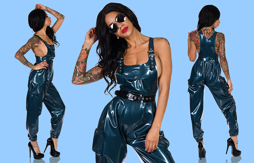 Libidex Dalia Dungarees (£256.46) proving that latex doesn’t always have to be skintight to be very, very sexy