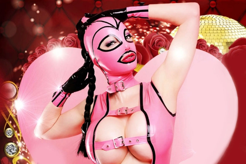 Vancouver’s Sin City Valentines Fetish Ball (promo image detail above) is one of just a few dedicated fetish Valentines parties this year