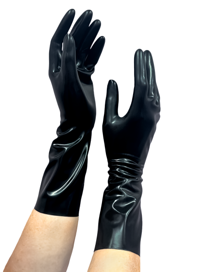 Long Wrist Gloves Black