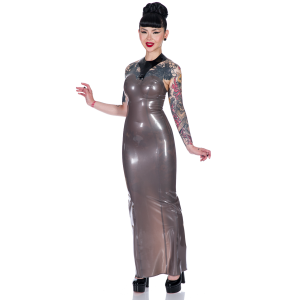 grey latex dress HAN KJOBENHAVN
