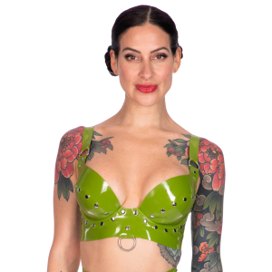 Rivet Plunge Bra
