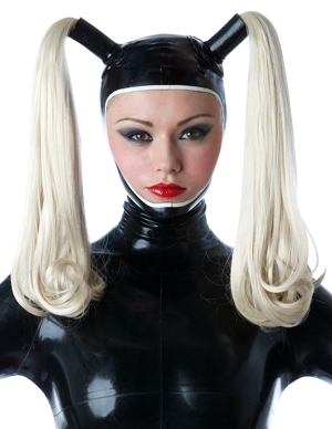 Open Face Hood (With Chin) Double Ponytail