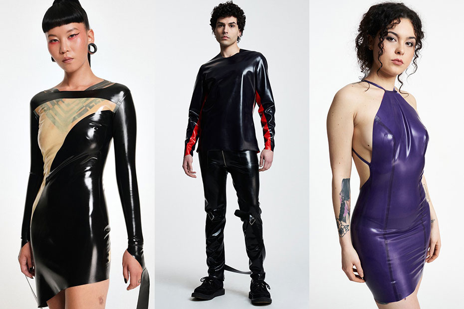 Latex in focus: Three latex designs by Filth Latex Clothing, Amsterdam, all from its current collection
