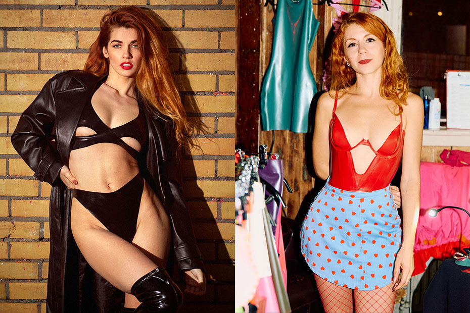 Amentium Latex designer Helen Teiman (left) and Kraken Counter Couture designer Caterina Schmitt are two more of the judges for the first Latex Fashion Awards event